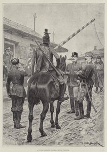 Un desertor ruso en la frontera austriaca